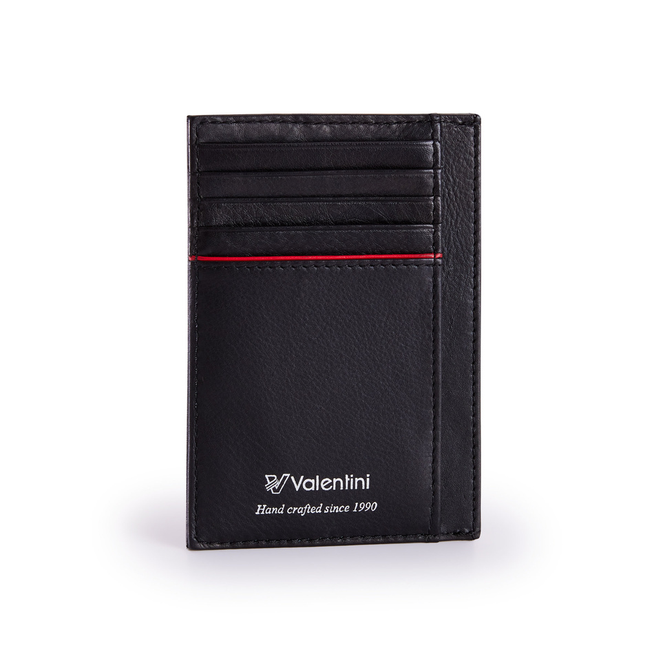 Etui na dokumenty Valentini Black & Red Diamond 321 czarne