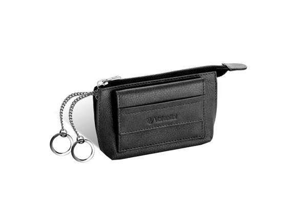 Etui na klucze Valentini Black & Red Diamond 327 czarne