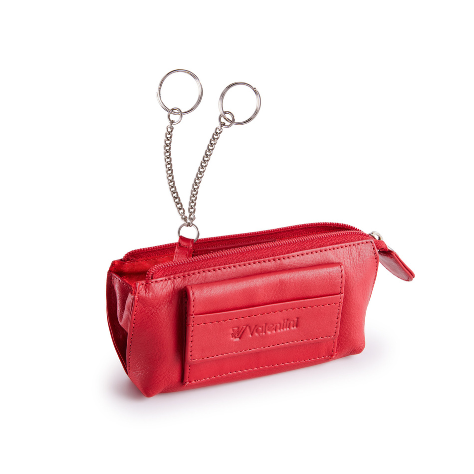 Etui na klucze Valentini Black & Red Diamond 327 czerwone