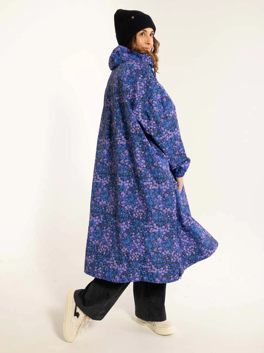 Ponczo przeciwdeszczowe Danedream Drops Rain Poncho Dark Navy BERRYGOOD S/M