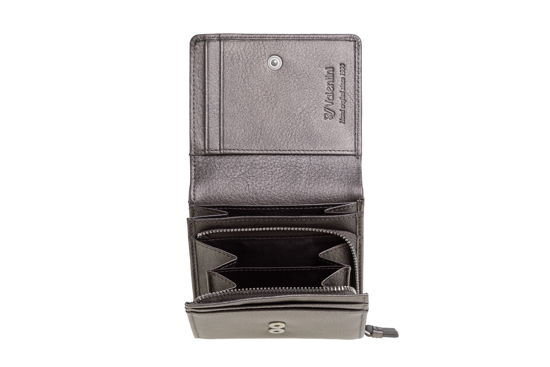 Portfel damski Valentini Metallic 123 srebrny