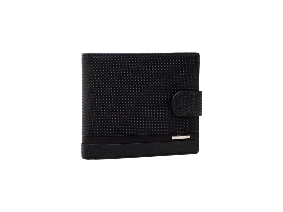Portfel męski Valentini Perforated 502 czarny