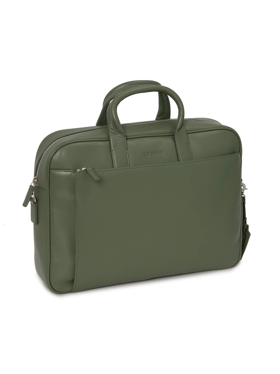 Skórzana teczka na laptopa 15.6″ Valentini Coraggio 533 zielona