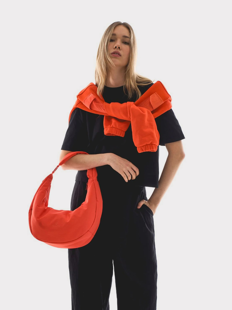 Torba na ramię JOHNNY URBAN Half Moon Bag Lou Large Coral