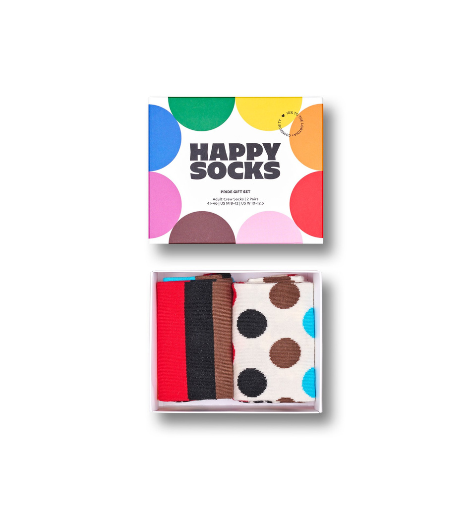Zestaw prezentowy 2 par skarpetek Happy Socks Pride Socks 41-46